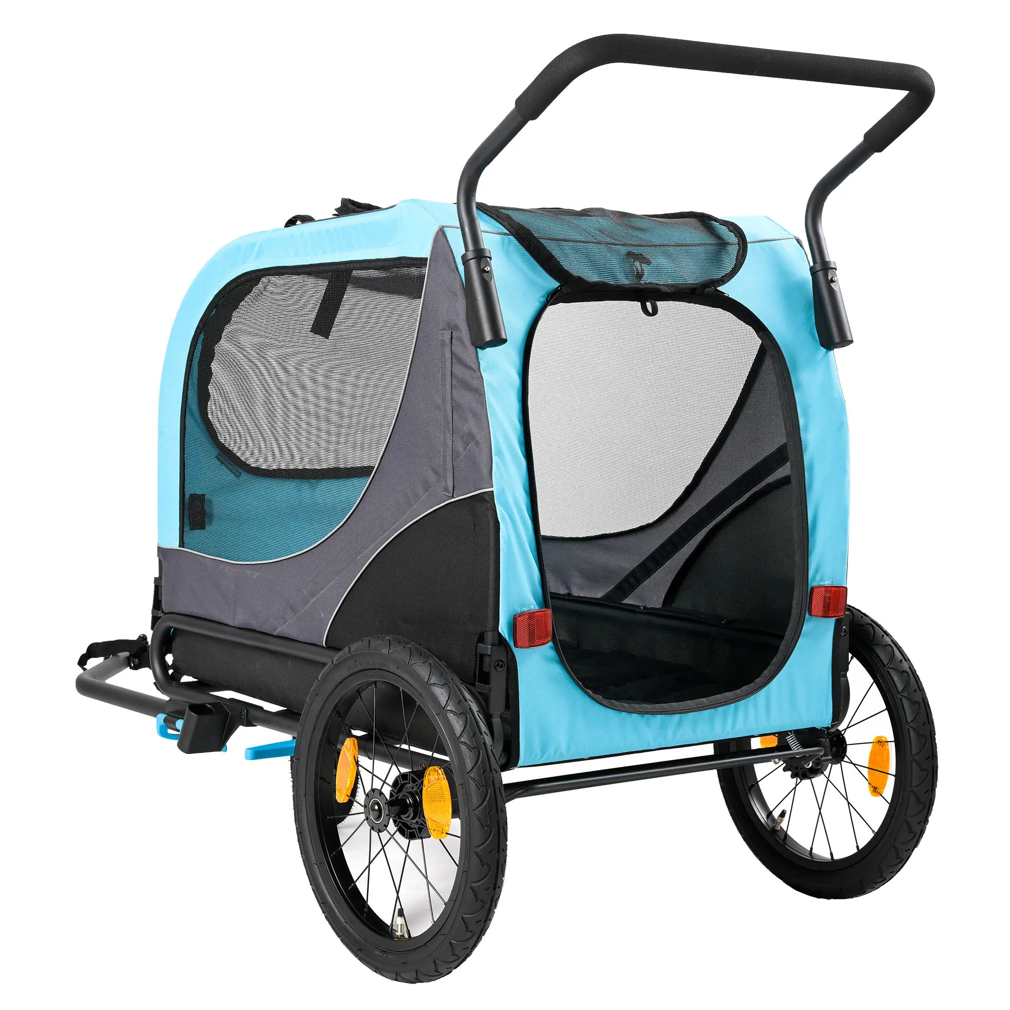 2-in-1 Pet Bike Trailer & Large Foldable Dog Stroller