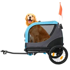 2-in-1 Pet Bike Trailer & Large Foldable Dog Stroller