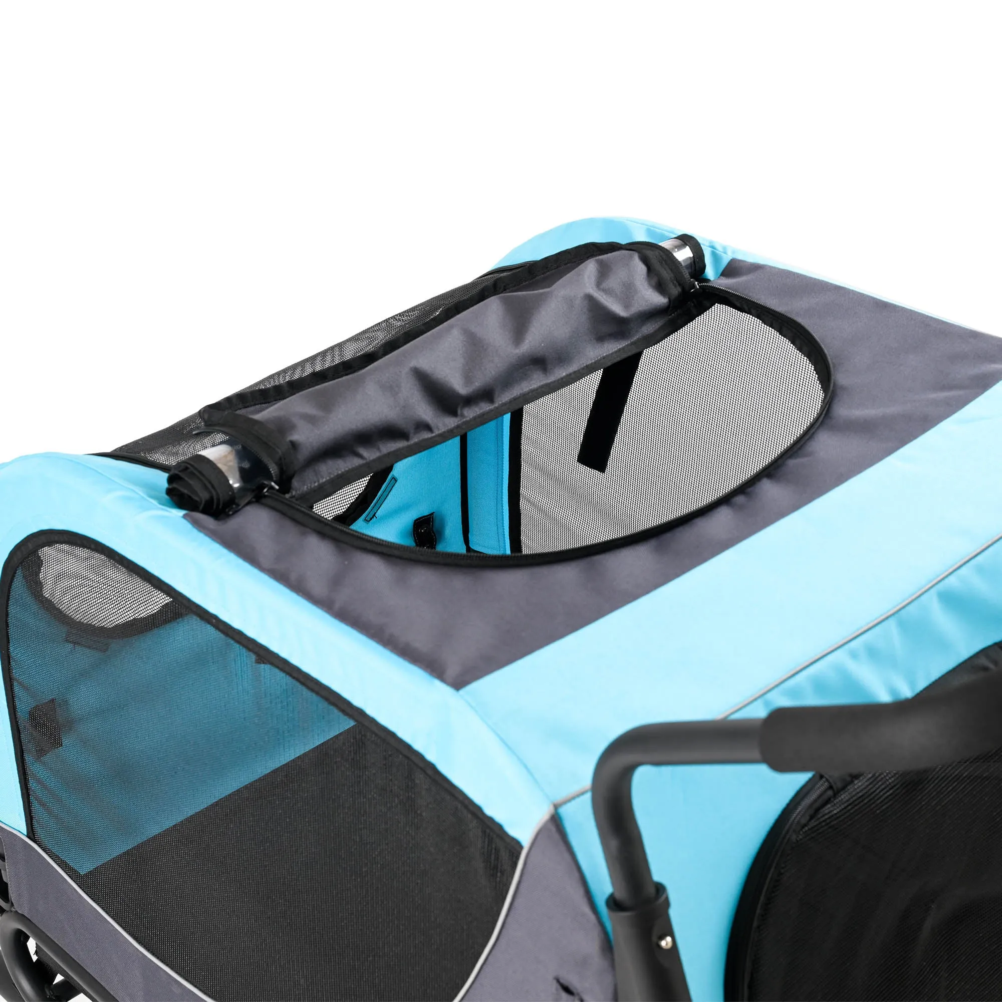 2-in-1 Pet Bike Trailer & Large Foldable Dog Stroller