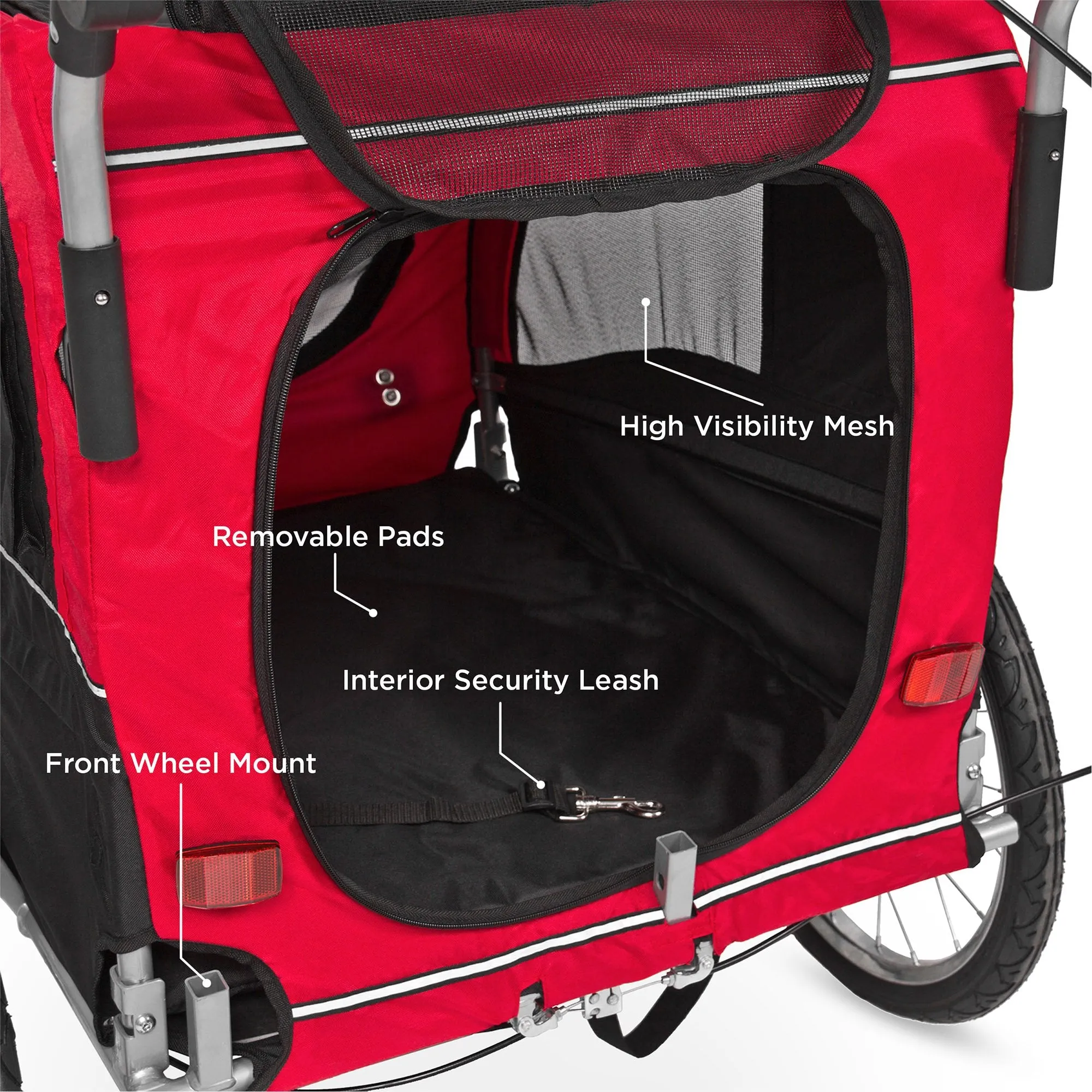 2-in-1 Pet Stroller and Trailer