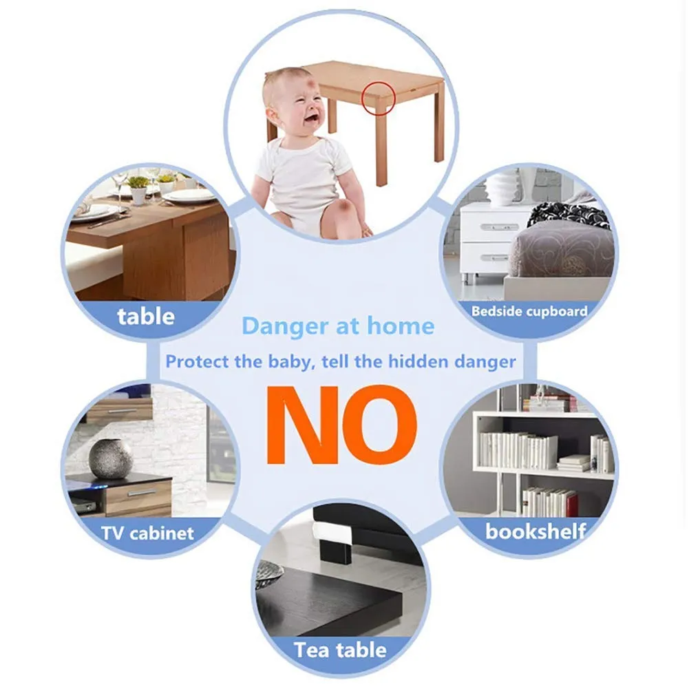 8 Pack Corner Protector Baby, Clear Coner Guard Furniture Corner & Edge Safety Bumpers Cushion for Table Edges & Sharp Coners, Baby Proofing, L Shaped