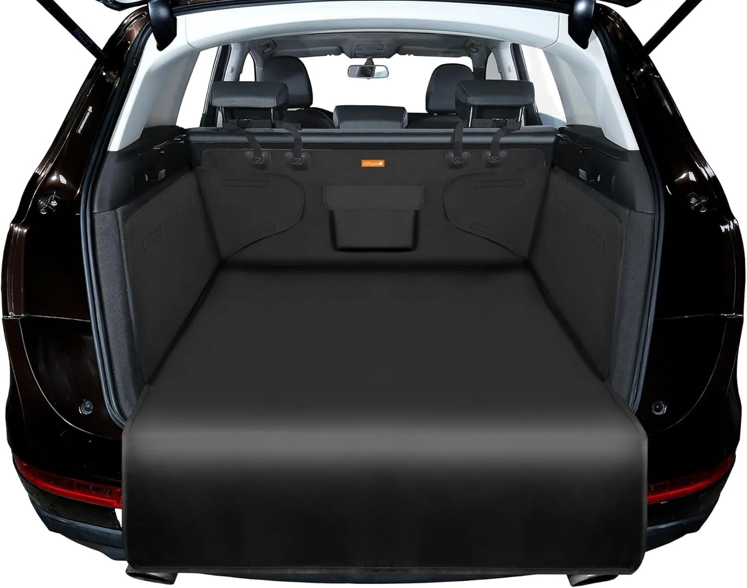 Alfheim Cargo Liner for Dogs, Nonslip Waterproof Pet Boot Liner with Bumper Flap Protector, Durable Washable Cargo Cover Mat Travel, Universal for Medium Small Car Truck SUV
