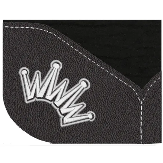 Best Ever 1" Kush BHS Pad with Black Wear Leathers and Silver Crown- 32"X32"