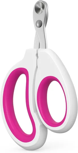 Cat Nail Clippers, Cat Claw Trimmers, Suitable for Small Animals Such as Cats, Birds, Hamsters, Rabbits, Hedgehogs, Ferrets, Chinchillas, Guinea PigsEtc. (Pink)