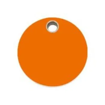 Circle Flat Plastic Pet ID Tag