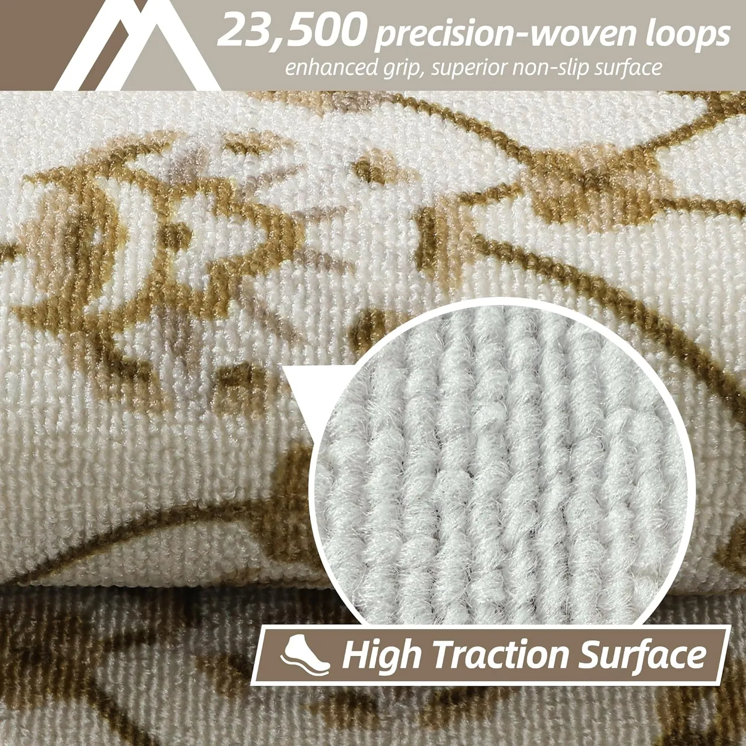 COSY HOMEER-Stair-Treads-for-Wooden-Steps Washable Indoor Stair Treads Non Slip 8" X 30" Soft Stair Carpet Treads Reusable Peel and Stick Stair Runner Rug for Kids, Elders and Pets 15pcs