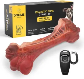 Dog Bones for Aggressive Chewers | Dog Chew Toys for Medium Dogs | Dog Clicker for Training | Kit Dog Training Clickers & Dog Whistle | Dog Bones Long Lasting | Dog Chew Bones | Dog Trainer clicker