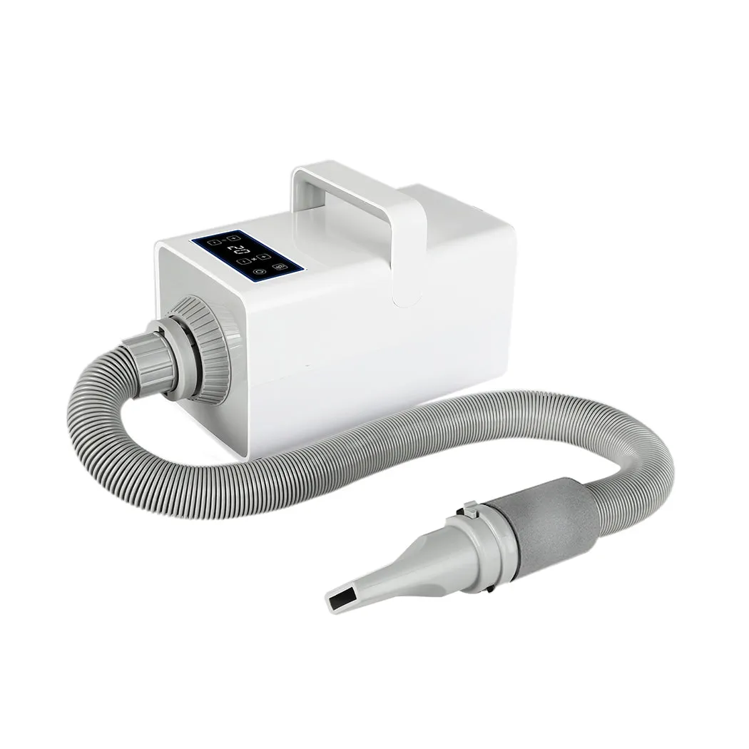 Dog Cat Pet Hair Dryer Grooming Blow Speed Hairdryer Blower Heater Blaster White - White