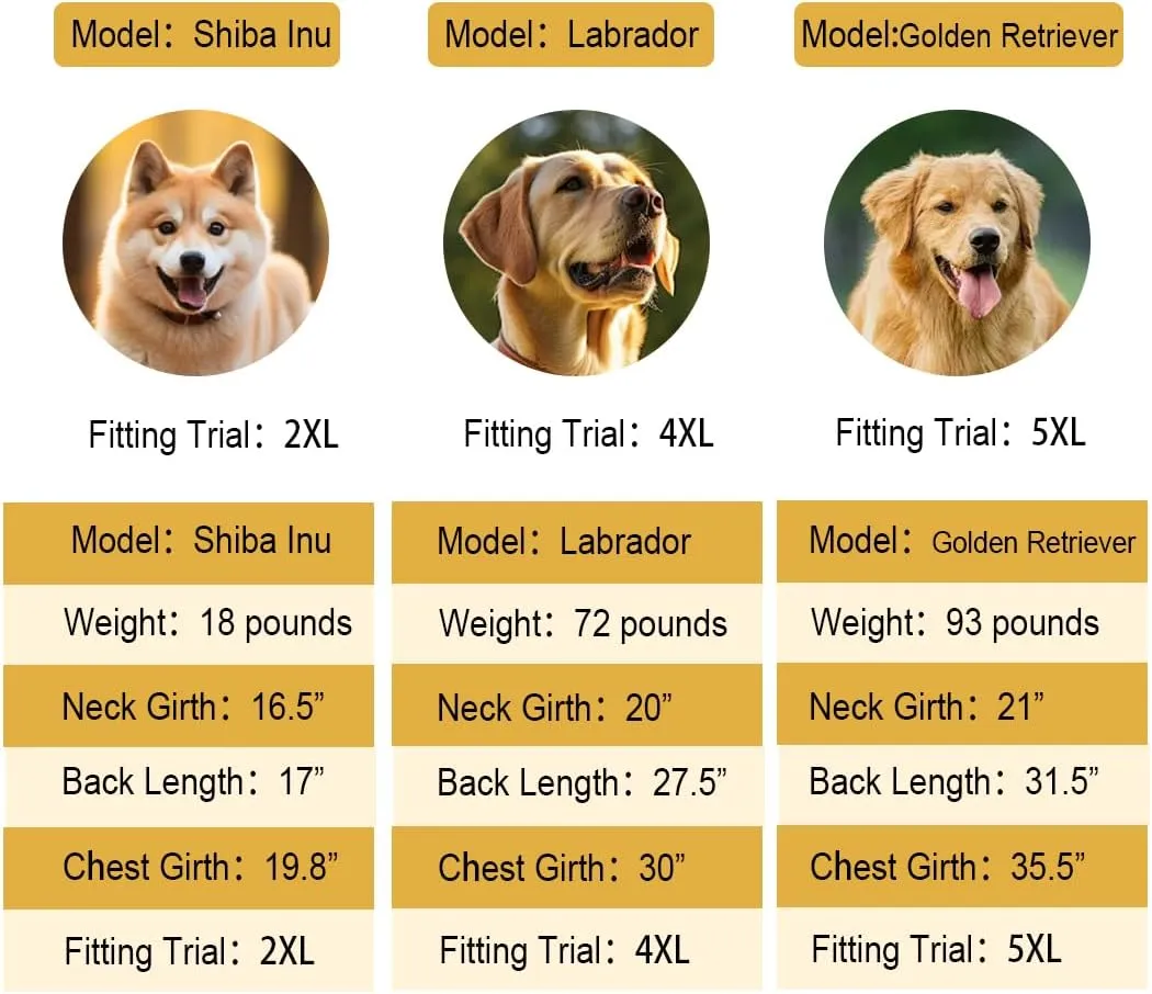 Dog Raincoat Apparel Poncho Waterproof Dog Clothes,Pet Jacket Dog Raincoats,Dog Raincoats for Small to Medium Sized Dogs(Fluor-Yellow,3XL)