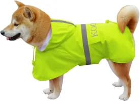 Dog Raincoat Apparel Poncho Waterproof Dog Clothes,Pet Jacket Dog Raincoats,Dog Raincoats for Small to Medium Sized Dogs(Fluor-Yellow,3XL)