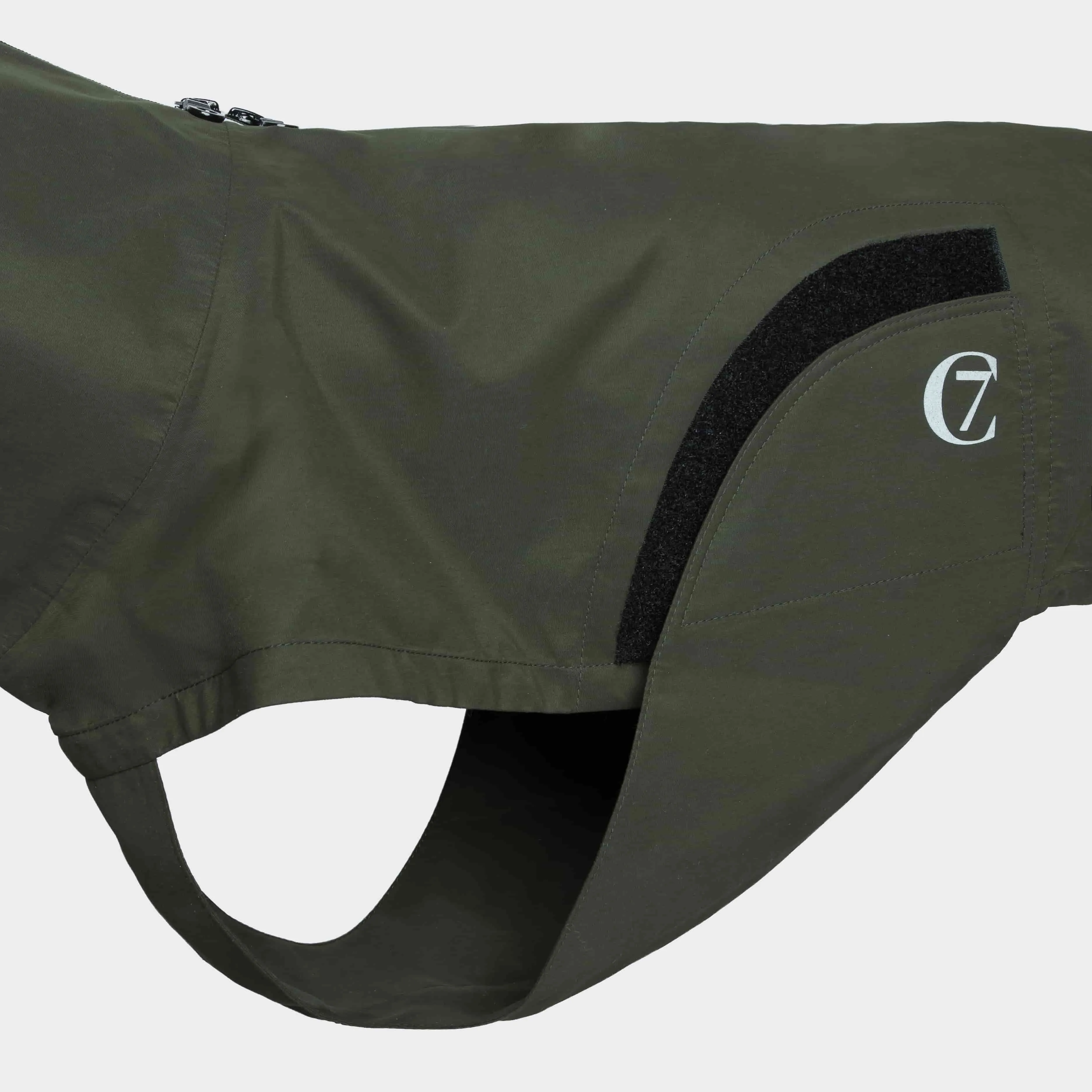 Dog Raincoat Dublin Dark Olive
