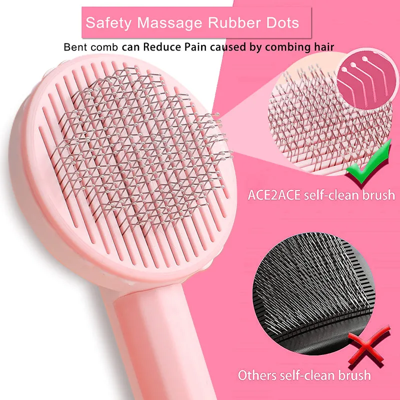Funki Buys | Pet Brushes | Cat Comb, Dog Brush Self-Cleaning