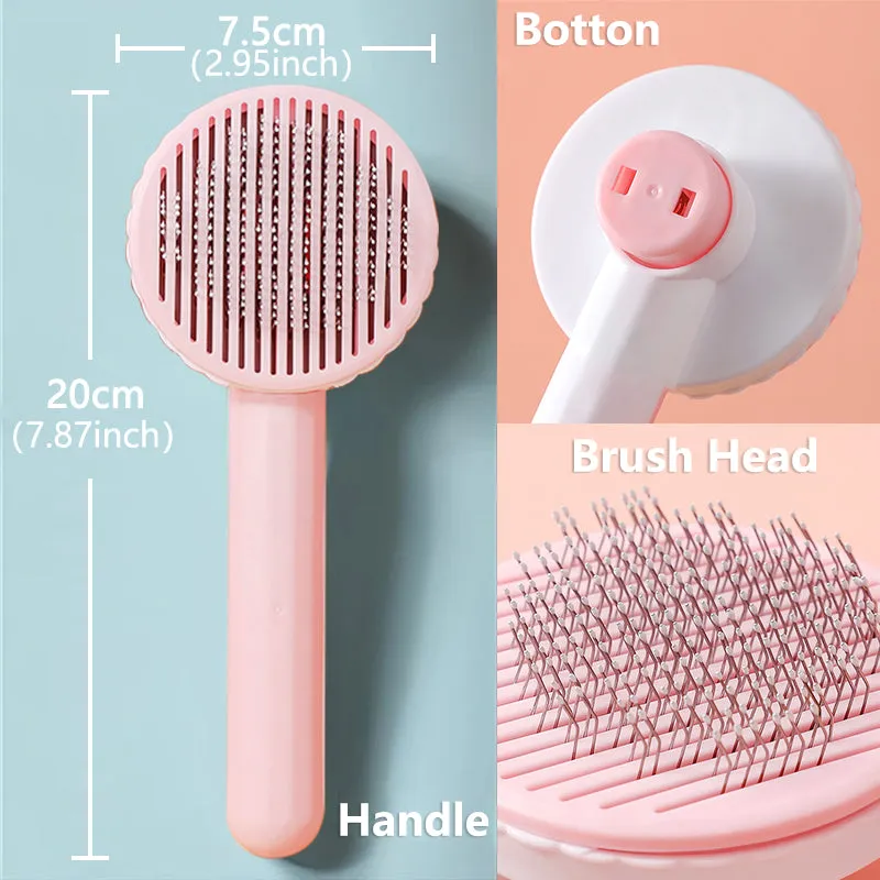 Funki Buys | Pet Brushes | Cat Comb, Dog Brush Self-Cleaning