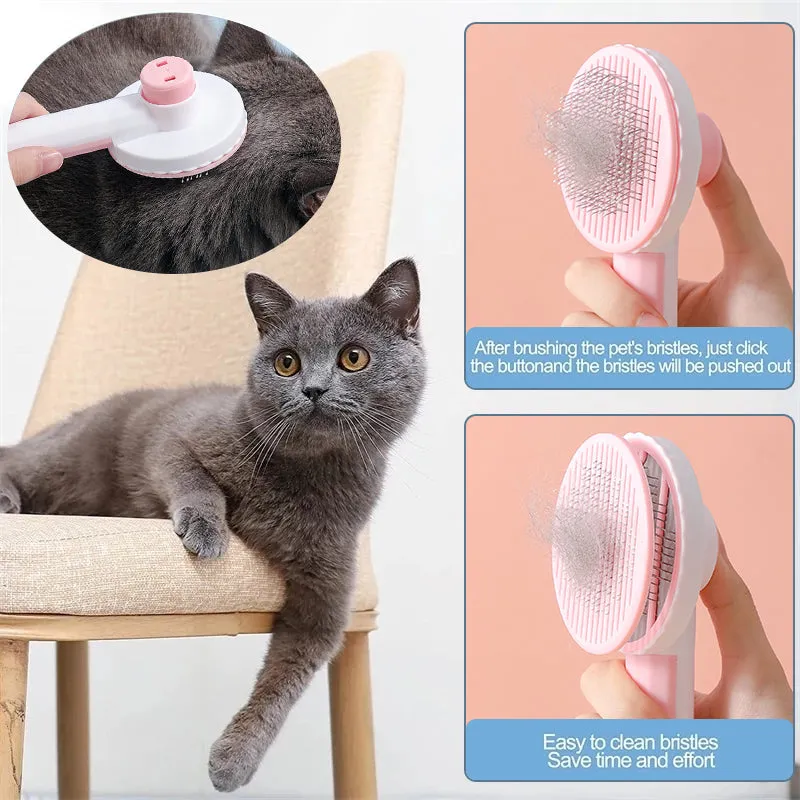 Funki Buys | Pet Brushes | Cat Comb, Dog Brush Self-Cleaning
