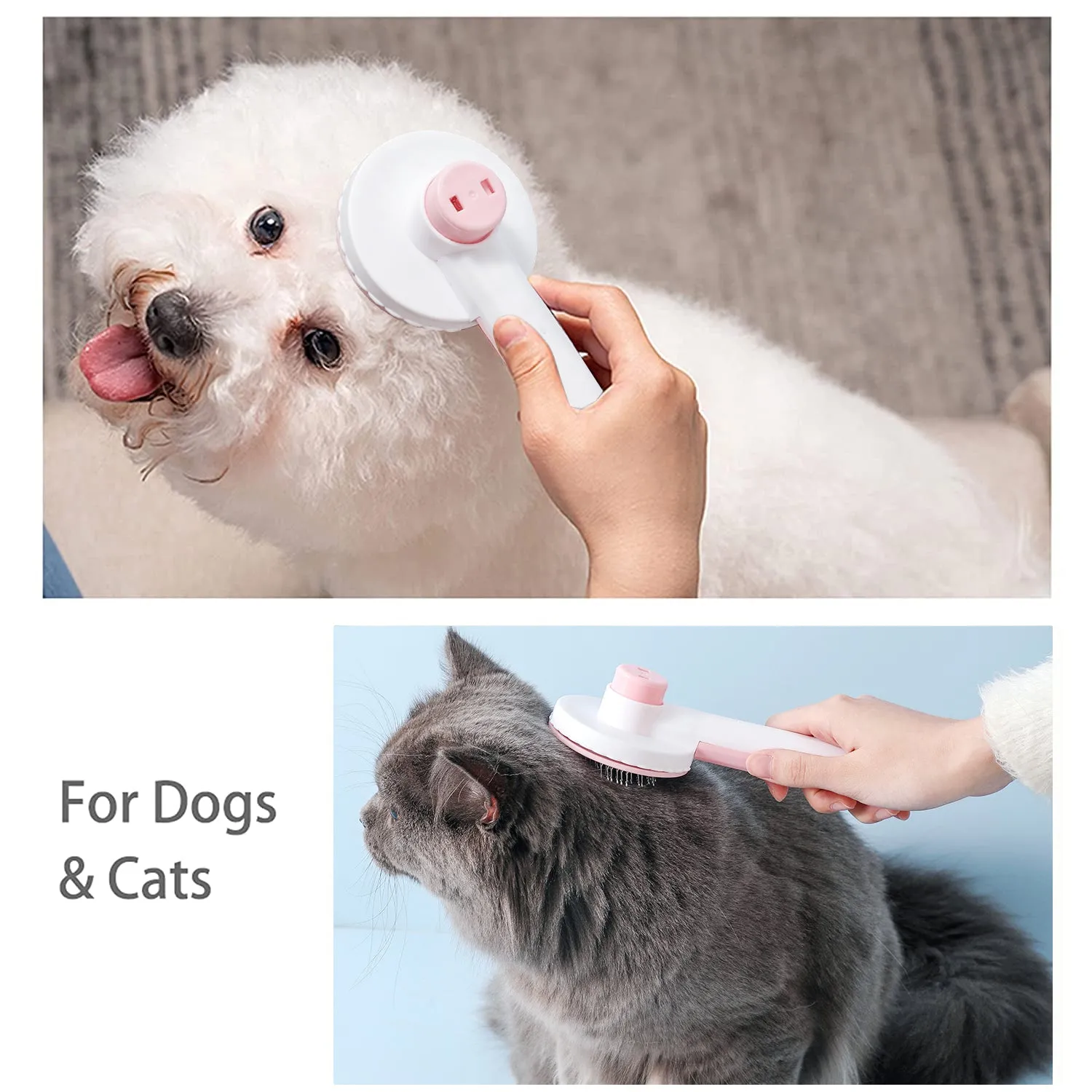Funki Buys | Pet Brushes | Cat Comb, Dog Brush Self-Cleaning
