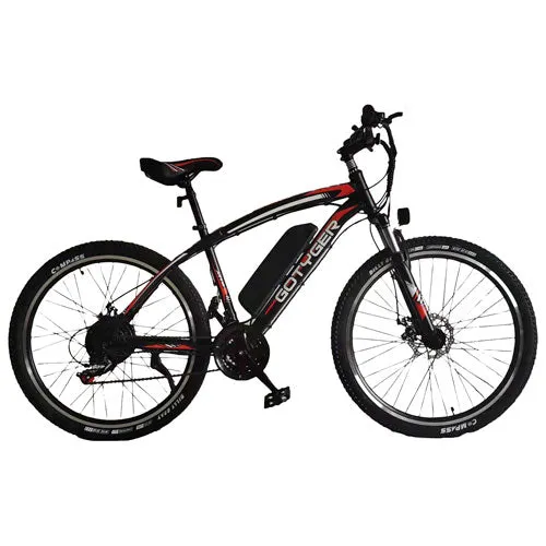 GoTyger 500W Electric Mountain Bike with up to 100km Battery Life