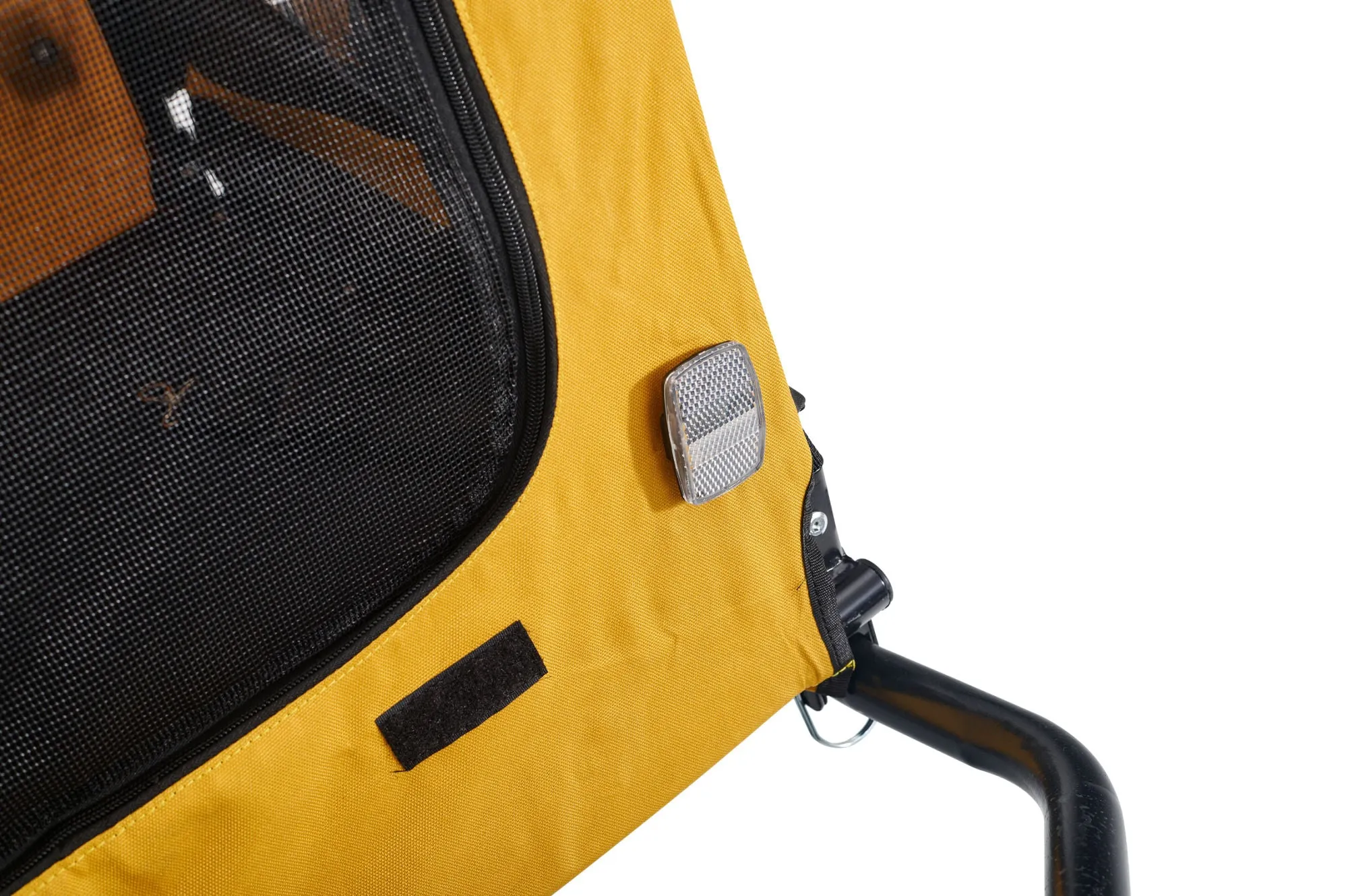 Heavy Duty Bicycle Trailer for Dogs - Yellow
