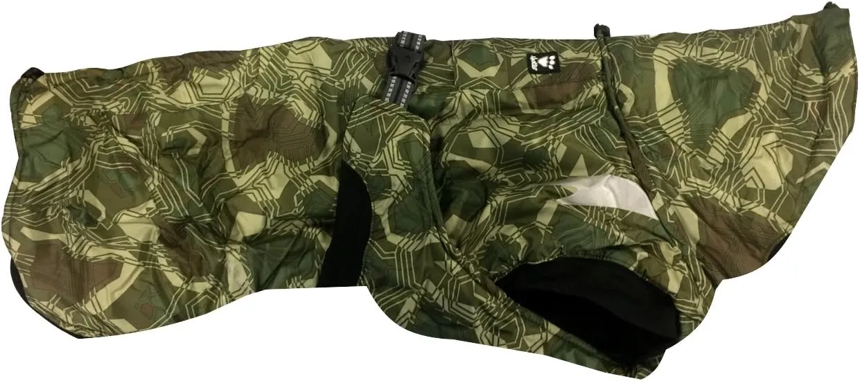 Hurtta Summit Parka Dog Winter Coat, Green Camo, 24 in