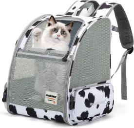Montana West Cat Carrier Backpack for Small Medium Dog & Puppies with Breathable Mesh for Hiking Camping Backpack