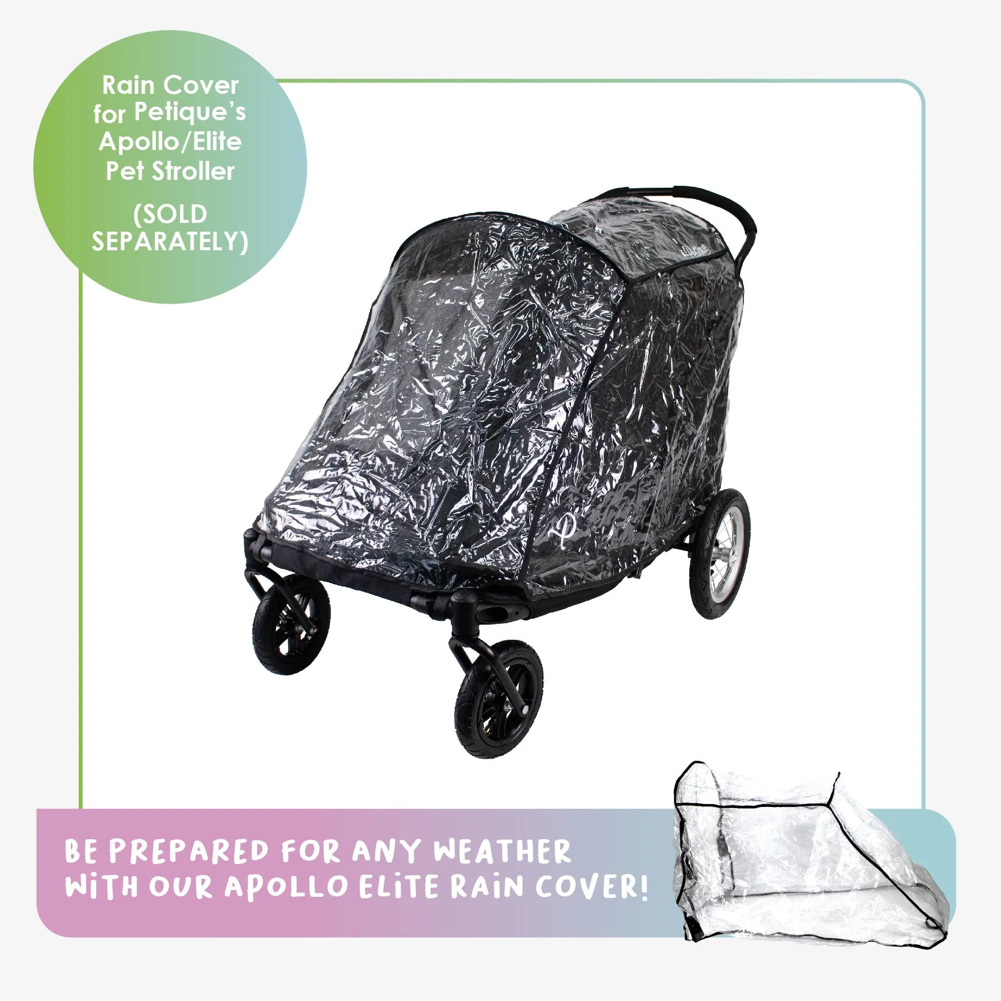 NEW & IMPROVED Apollo Elite Pet Stroller: Sturdy Ramp, Low to Ground, Air-Filled Bike Tires, Peek-a-Boo Window Folds Compact, Convertible Canopy, For Large & Multiple Dogs, Supports up to 133 LBS