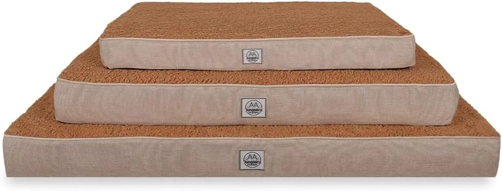 Orthopedic Dog Bed for Large Dogs- Waterproof, Ultra Soft Foam Pet Bed Mat, Removable Washable Cover and Nonskid Bottom, Brown