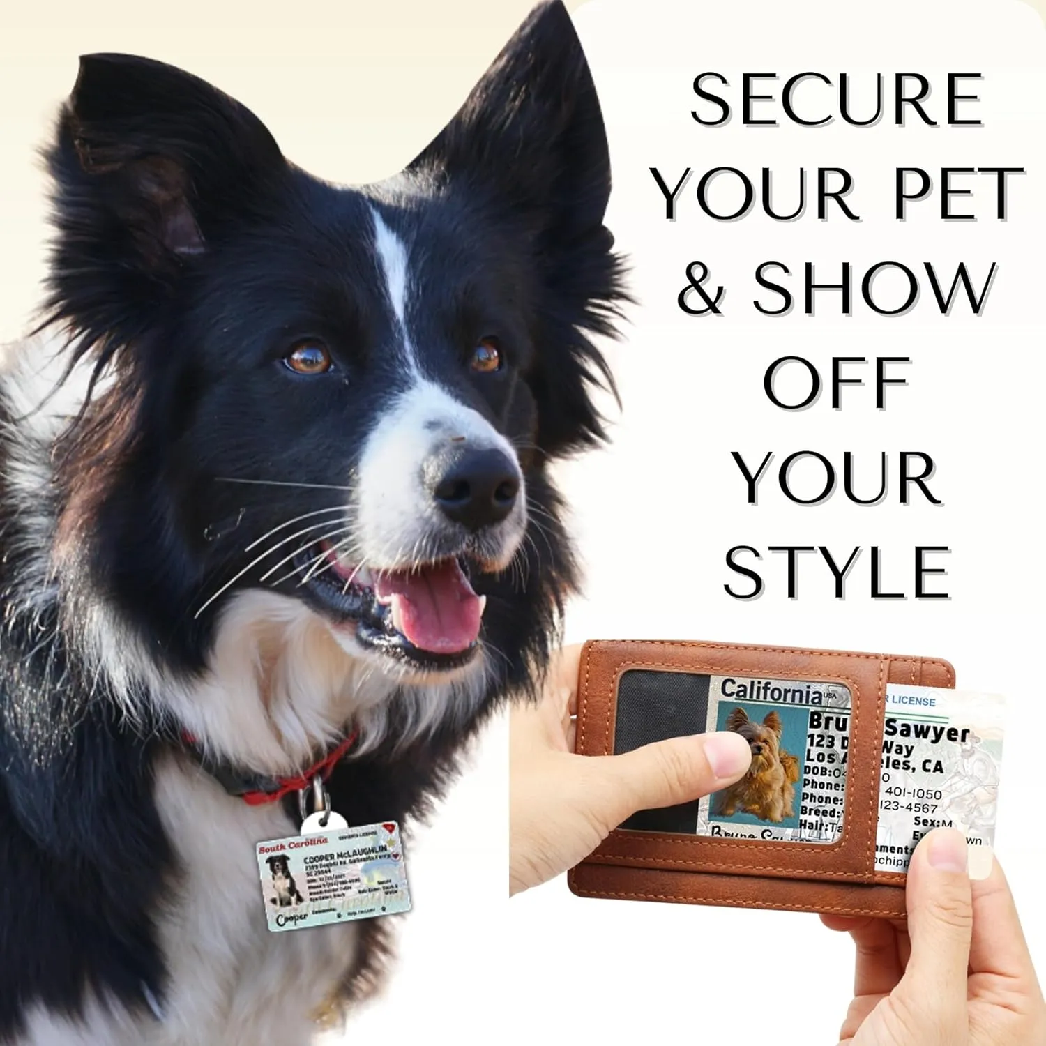 PawFurEver Custom Large Breed Dog ID Tag - Personalized Pet License - Funny Dog ID Tags & Card in New Jersey