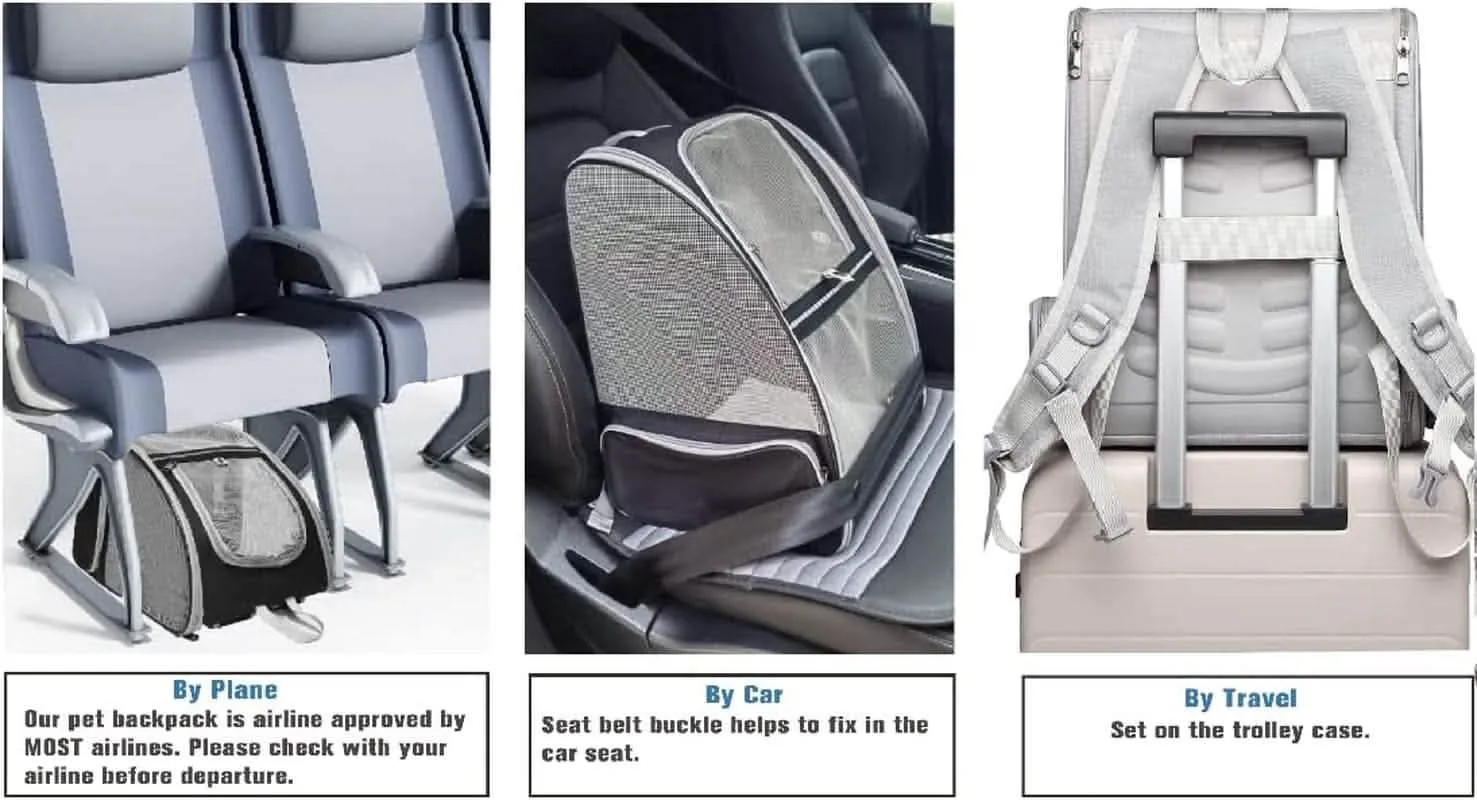 Pet Bubble Backpack | Space Capsule Travel Carrier | Ventilated Design for Cats & Small Dogs | Astronaut Style
