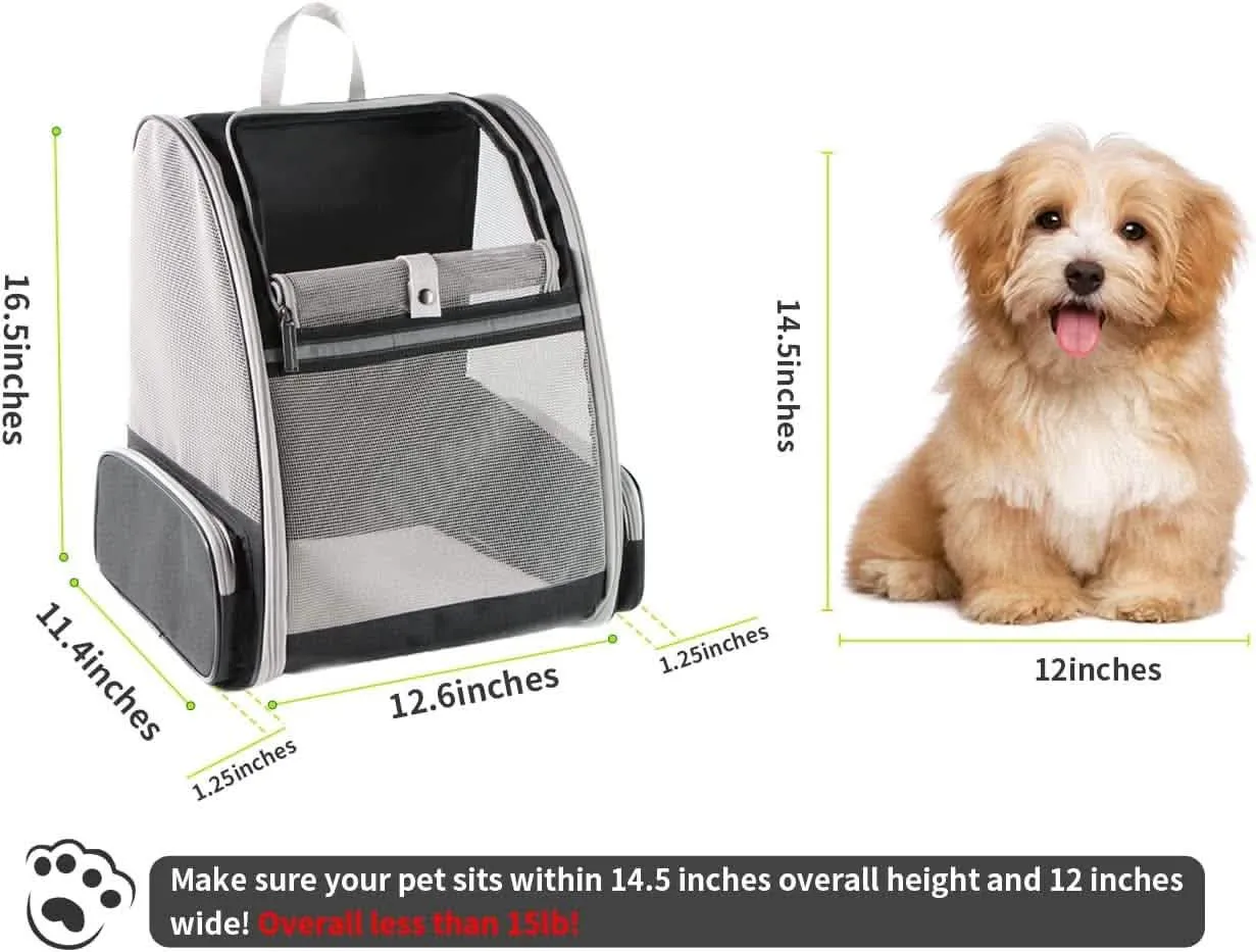 Pet Bubble Backpack | Space Capsule Travel Carrier | Ventilated Design for Cats & Small Dogs | Astronaut Style