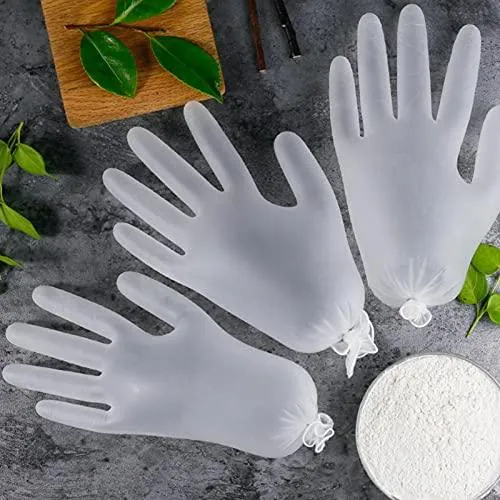 Powder Free, Latex Free, Disposable Vinyl Gloves, Size Large, 10 Packs of 100 Gloves (1,000 gloves) - Disposable Vinyl Gloves Large