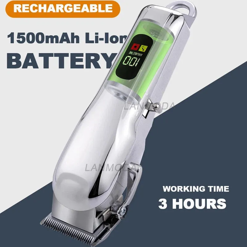 Professional Cordless Pet Grooming Clipper Kit