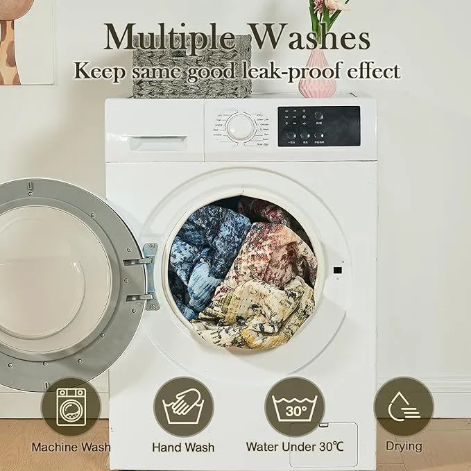 QEILS Washable Pee Pads for Dogs - Reusable & Leakproof