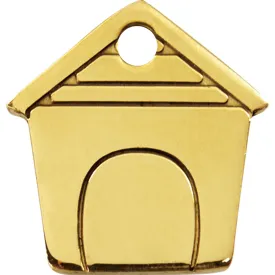 Red Dingo Brass Dog House Pet ID Dog Tags