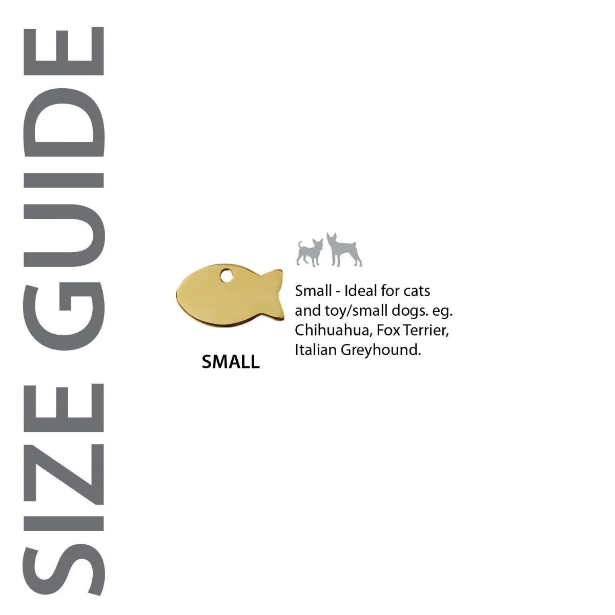 Red Dingo Brass Fish Pet ID Cat Tags