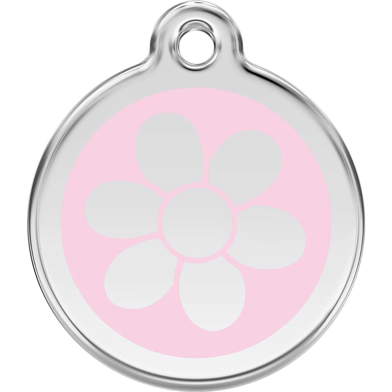 Red Dingo Flower Pet ID Dog Tags