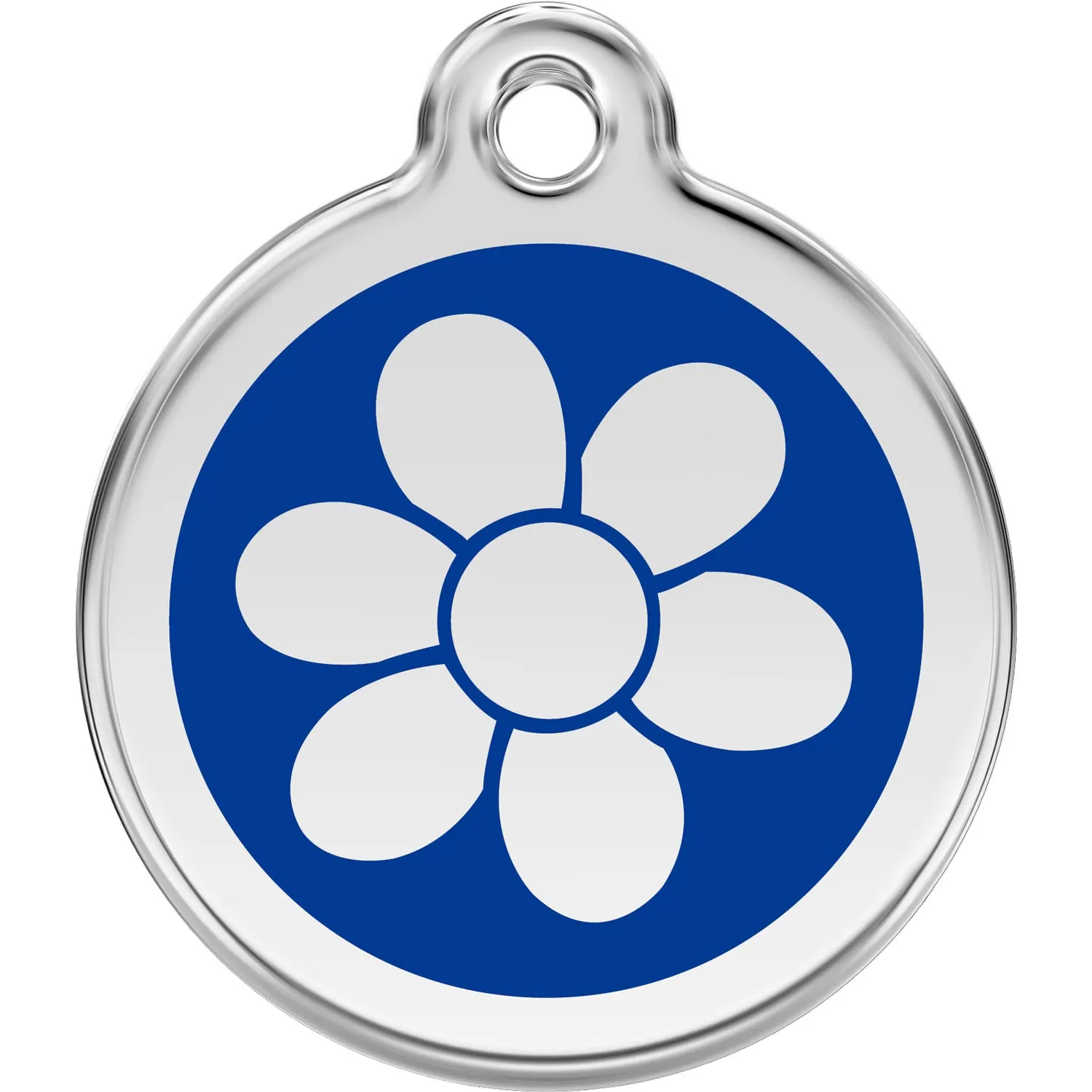 Red Dingo Flower Pet ID Dog Tags
