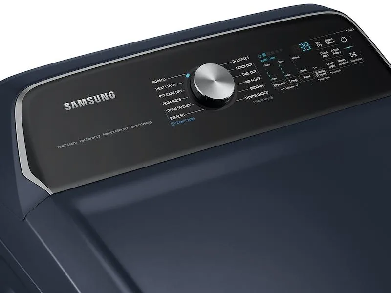 Samsung DVE54CG7150DA3 7.4 cu. ft. Smart Electric Dryer with Pet Care Dry and Steam Sanitize  in Brushed Navy