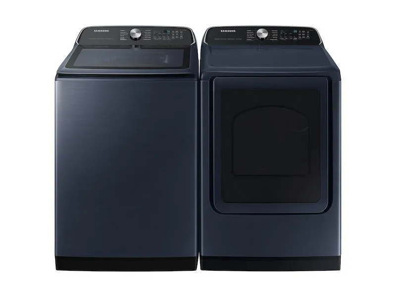 Samsung DVE54CG7150DA3 7.4 cu. ft. Smart Electric Dryer with Pet Care Dry and Steam Sanitize  in Brushed Navy