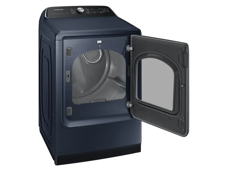 Samsung DVE54CG7150DA3 7.4 cu. ft. Smart Electric Dryer with Pet Care Dry and Steam Sanitize  in Brushed Navy