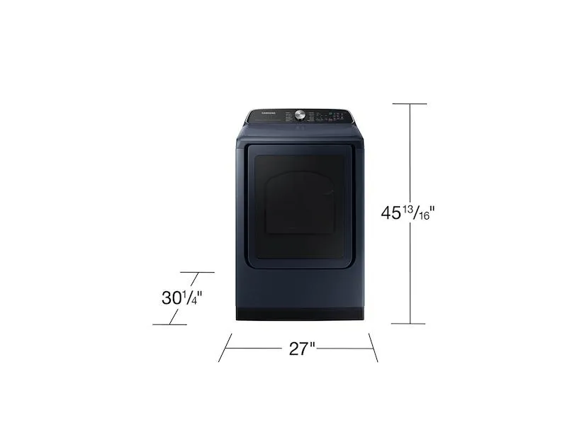 Samsung DVE54CG7150DA3 7.4 cu. ft. Smart Electric Dryer with Pet Care Dry and Steam Sanitize  in Brushed Navy
