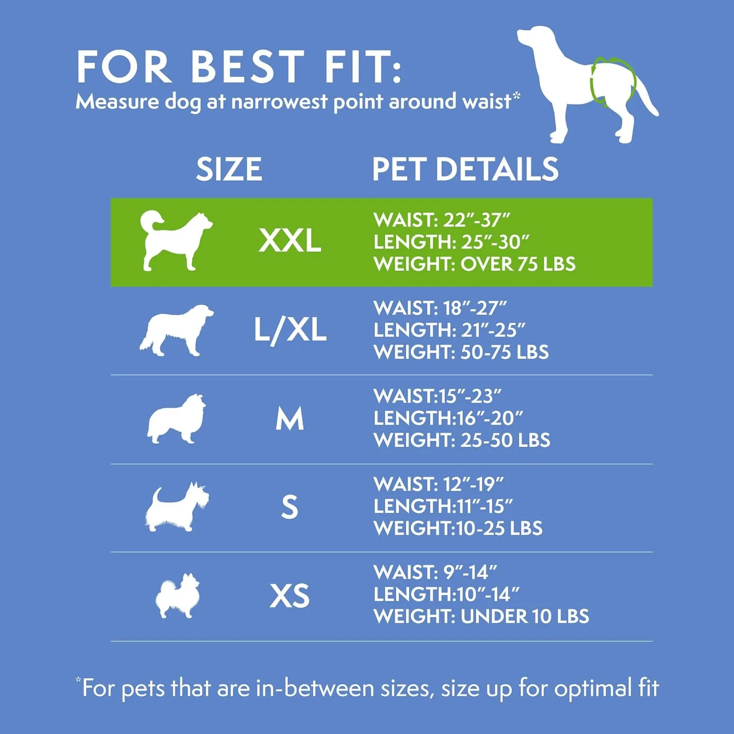 Simple Solution Disposable Dog Diapers For Female Dogs XXL Waist 22to37in 30 Count
