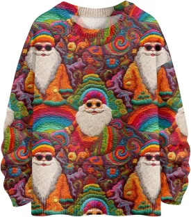 Ugly Christmas Sweaters for Women Plus Size Funny Cartoon Long Sleeve Oversized Crewneck Knit Xmas Sweaters 2024