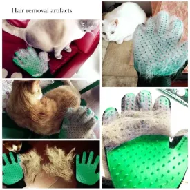 ULTRASOUND PET Dog Hair Brush Glove For Pet Cleaning Massage Grooming Comb Supply Finger Cleaning Pet Cats Hair Brush Glove
