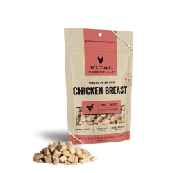 Vital Essentials Freeze Dried Raw Chicken Breast Dog Treats