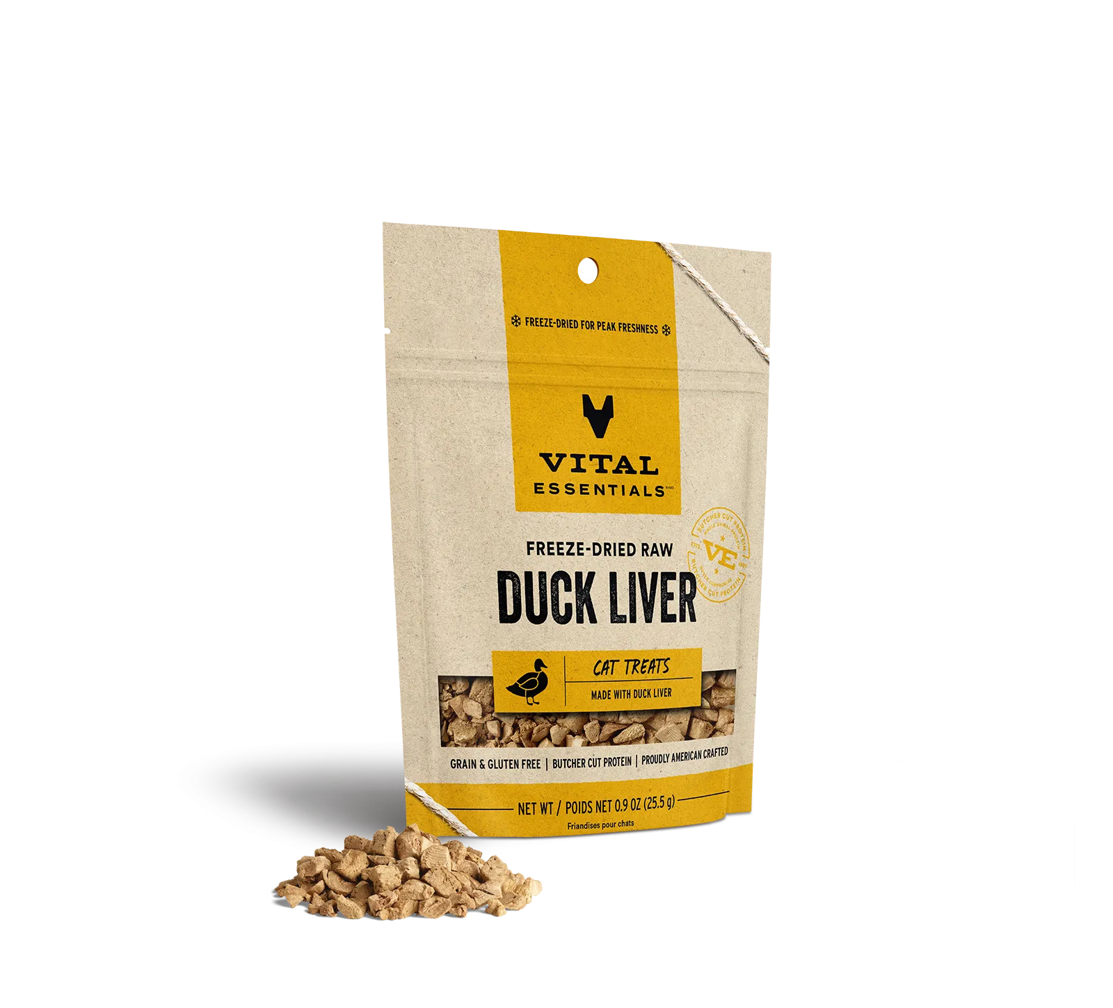 Vital Essentials Freeze-Dried Raw Duck Liver Cat Treats