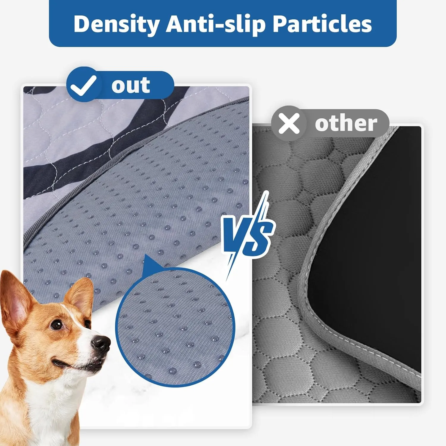 Washable Pee Pads for Dogs: 2 Pack Puppy Pads Washable Mat - Absorbent Reusable Whelping Pads, Non-Slip Dog Mats for Floor Protection, Couch Cover, Crate, Potty Training, Puppy Pen Pad 24x35 in, Gray