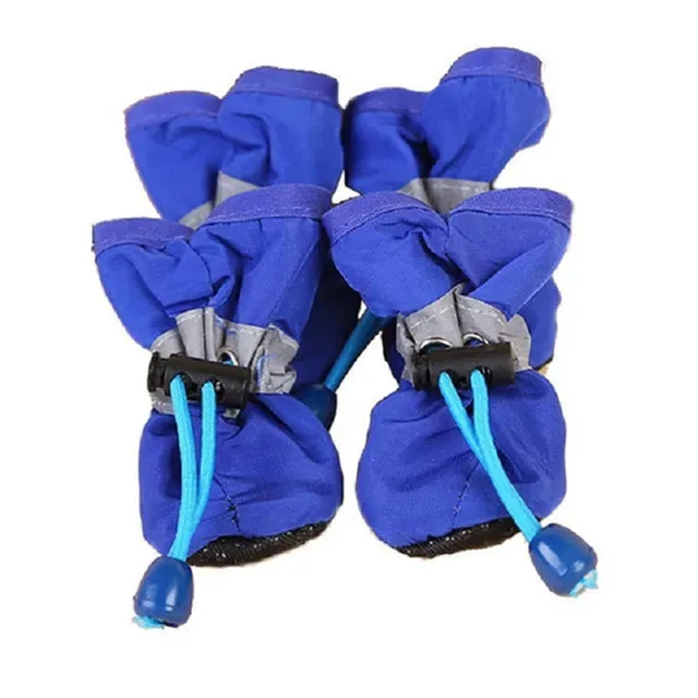 Waterproof Small Pet Anti-slip Rain Boots (4pcs)