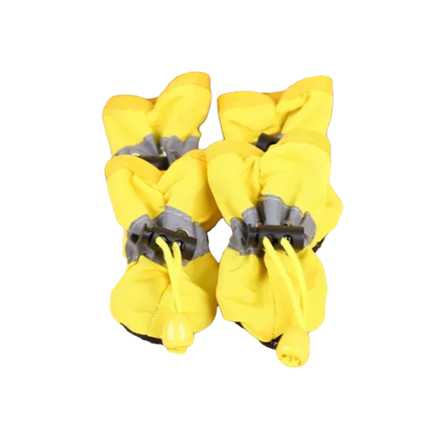 Waterproof Small Pet Anti-slip Rain Boots (4pcs)