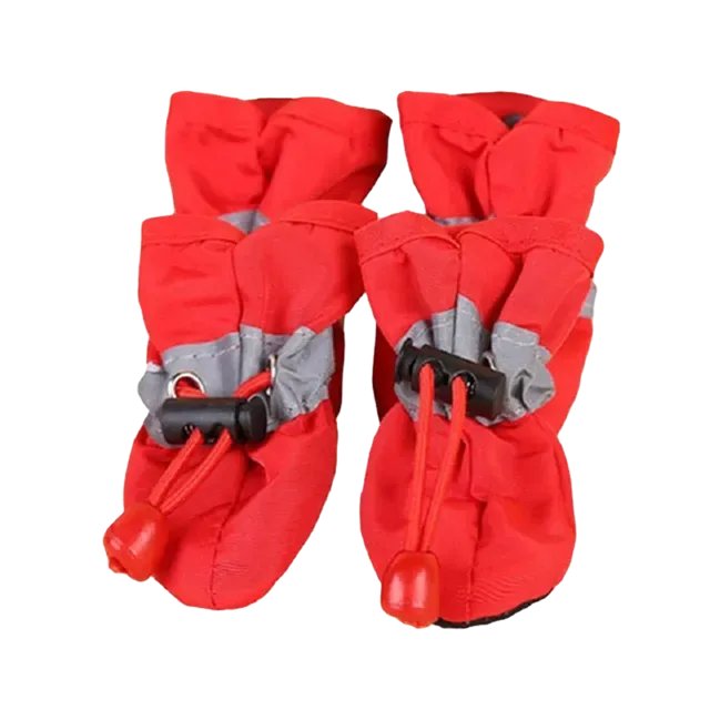 Waterproof Small Pet Anti-slip Rain Boots (4pcs)