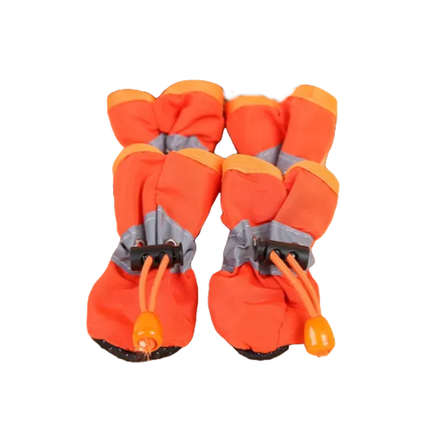 Waterproof Small Pet Anti-slip Rain Boots (4pcs)